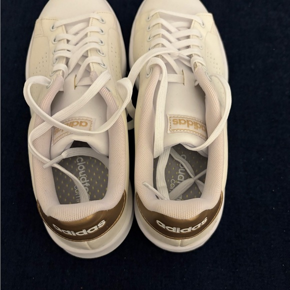 Adidas Women's Stan Smith White/Off-White Leather Sneakers - Picture 2 of 5